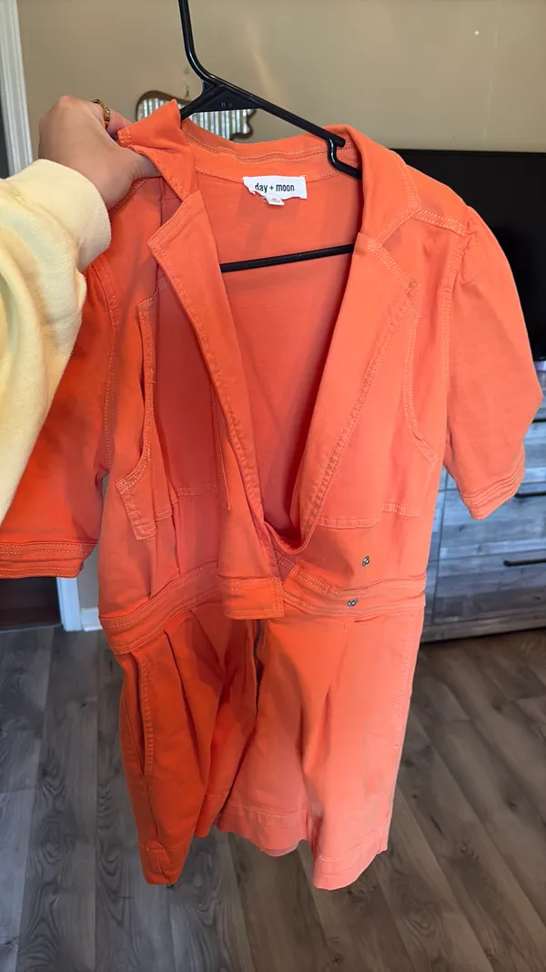 Orange romper day and moon Size M - Image 6