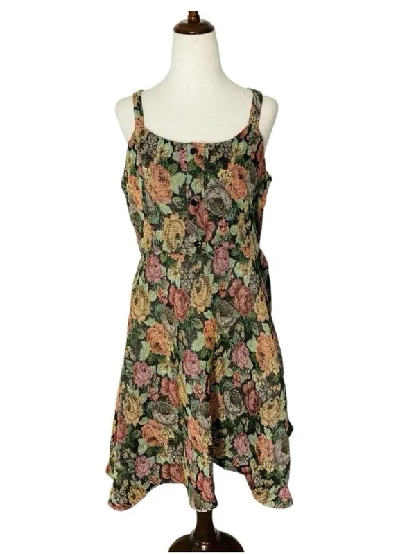 SHEIN Floral Tapestry Fit & Flare Dress - Image 3