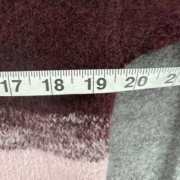 Ugg Alessa Soft Knit Sweater Womens XS Rosewood‎ Purple Stripe Wool Blend Cozy - Image 6