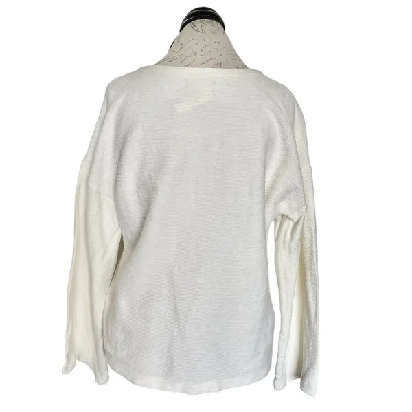 Madewell Womens Sweater Sz Medium Long Sleeve Minimalist Neutral Basic Casual - Image 4