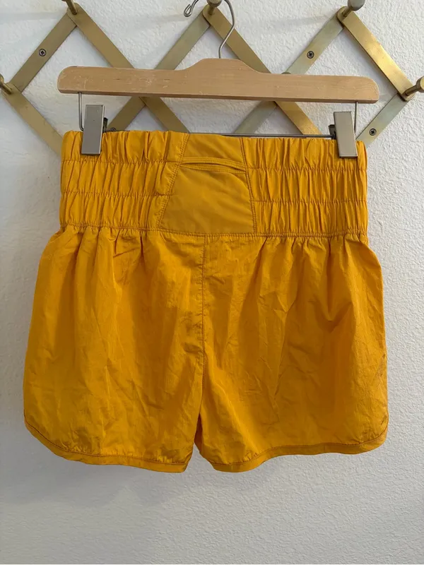 NWT Free People Movement Way Home Run Shorts Golden Small - Image 6