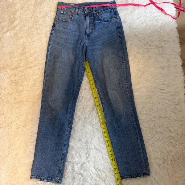 Gap Sky High Straight Women 4 R Blue High Rise Denim‎ Jeans - Image 11