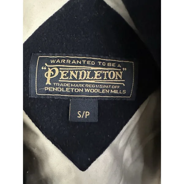 PENDLETON ROSLYN WATERPROOF LAMBSWOOL BLEND HOODED COAT BLUE NAVY Size Small - Image 10