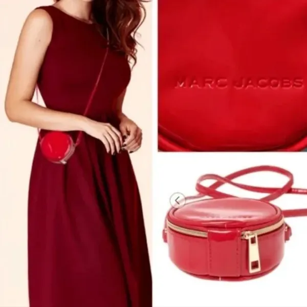 MARC JACOBS$98 MSRP Mini Red Patent‎ Leather Crossbody Bag - Image 2