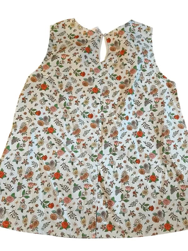 Disney Shirt Womens Medium Blue Tank Top Flower And Garden Festival Grow - Image 2
