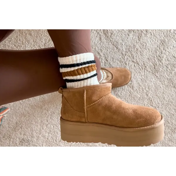 UGG Classic Ultra Mini Platform Boot in Chestnut Size US 9 - Image 3
