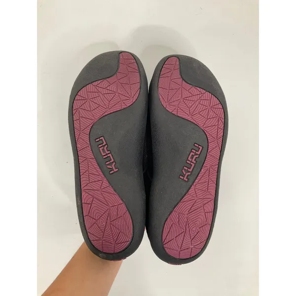 Kuru Draft Womens‎ 10 Black Grey Knit Suede Orthopedic Slipper Mules 200106100 - Image 6