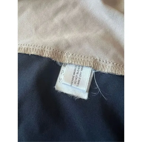 Cutter & Buck Dark Navy Blue and Cream Color Block Light Jacket Women's L - Image 5