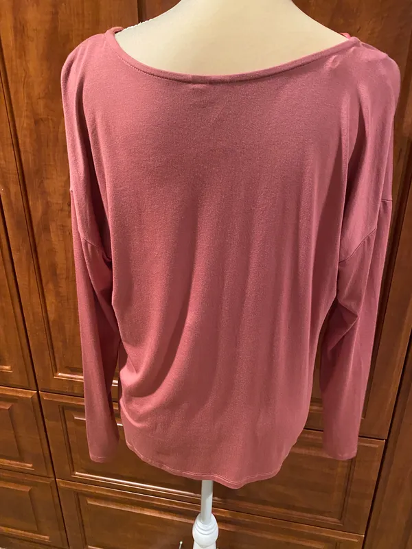 Pink Long Sleeve Blouse - Image 2