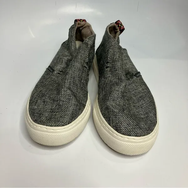 Hey Dude Peyton slip on shoes in linen gray black size‎ 8 - Image 4
