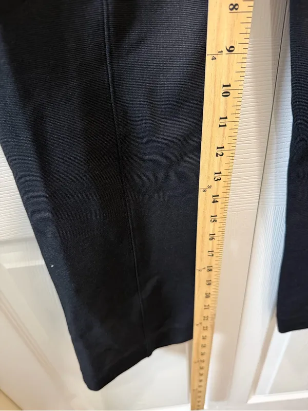 Maeve Poppy Kick Flare Pull On Black Pants Small - Image 8