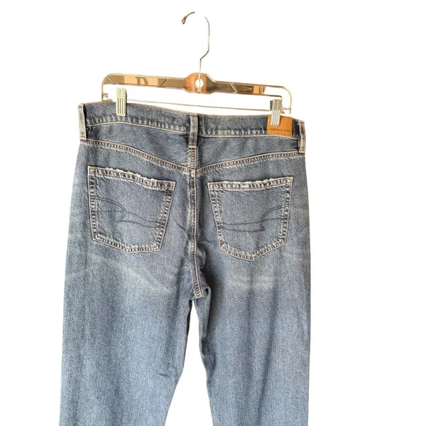 American Eagle - Low-Rise Baggy Y2K Blue Jeans Sz 10 S - Image 5