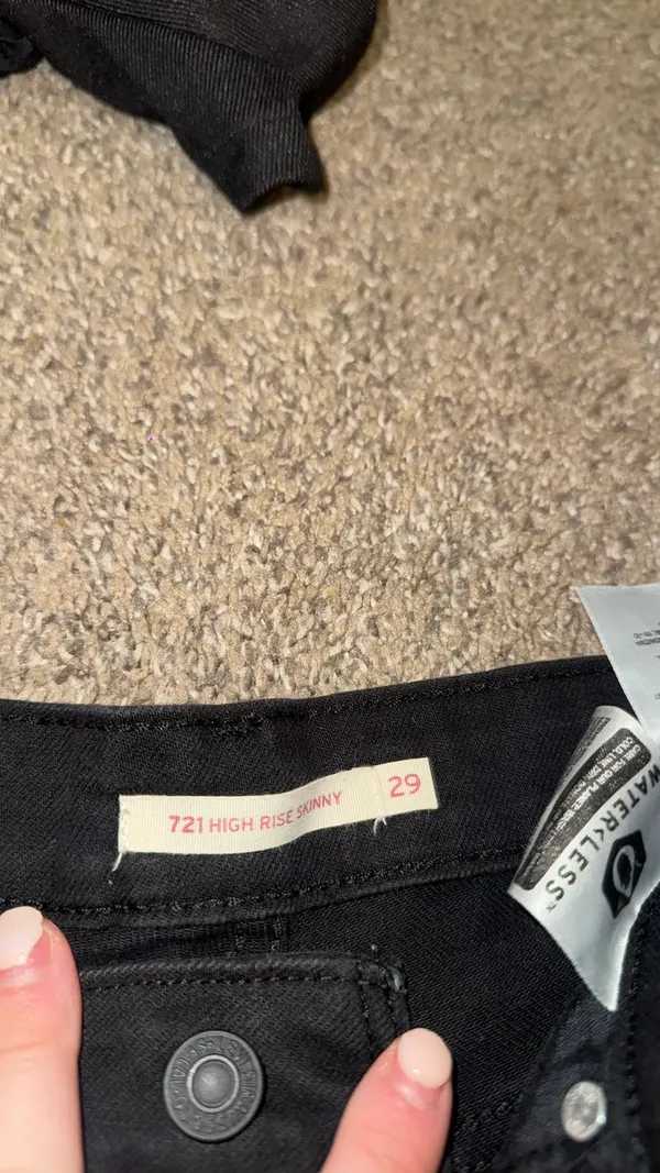 High rise skinny jeans Black Size 29 - Image 2