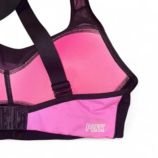 PINK 2-Piece Active/Swim Set – Sports Bra + Ombré Bottoms, M - Image 6
