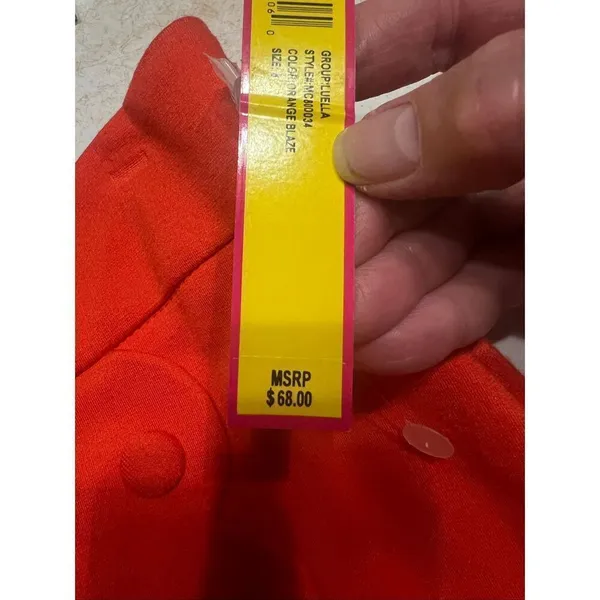 Catherines Orange Blaze Mock Wrap Skirt Sz 8 NWT - Image 5