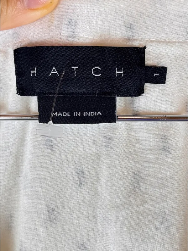 HATCH White Floral Embroidered Tiered Maternity Dress Size 1 Small - Image 3