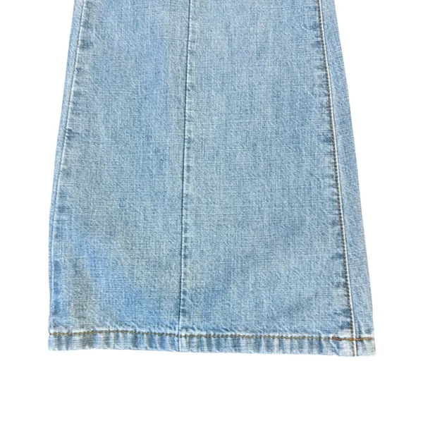 Vintage American Eagle Y2K Flare Jeans Women's 10 Low Rise Seamed Light Wash - Image 5