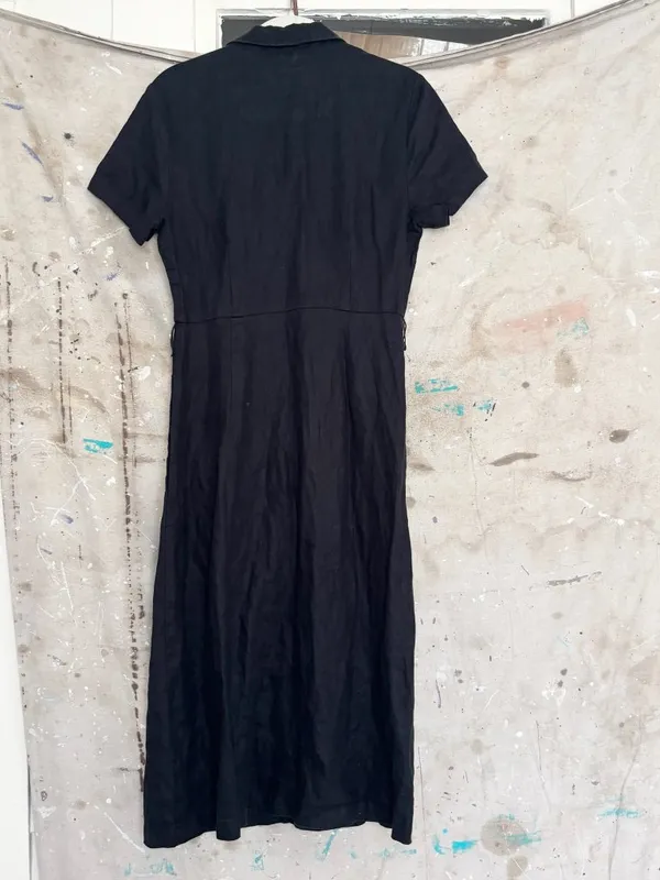 Quince 100% European Linen Button Front Dress - Image 4