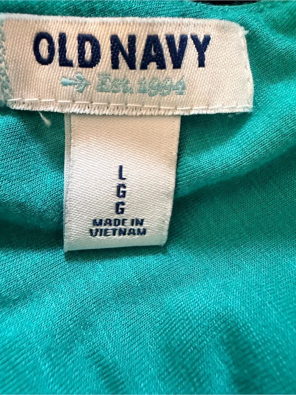 Old Navy Sleeveless Green Maxi Dress with V-Neck - Image 4