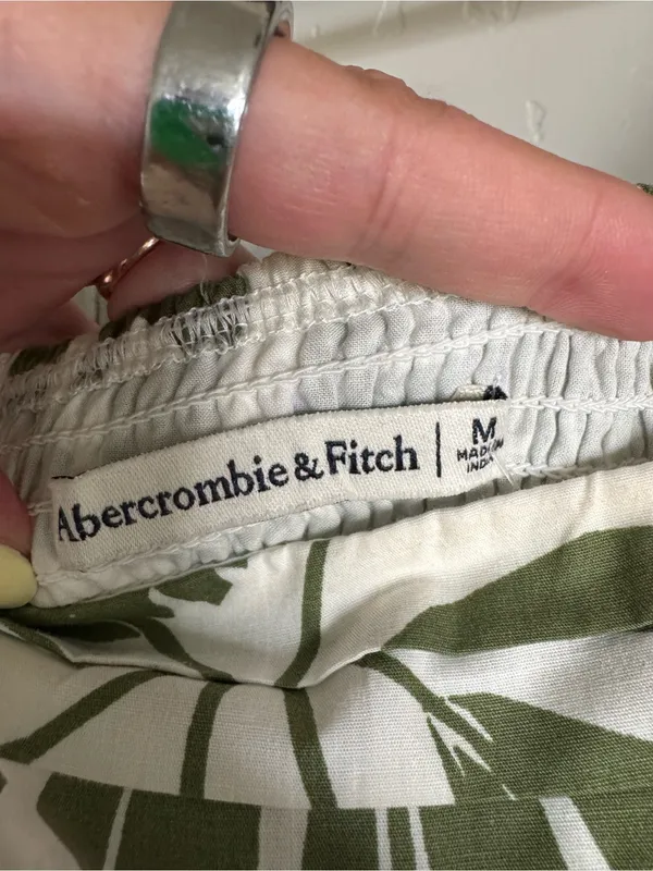 Abercrombie & Fitch Emerson green tropica Midi Dress size medium NWT - Image 5