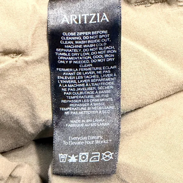 Aritzia TNA Highland Cargo Pant Oversized Cotton Cargo wide Leg Army Green‎ - Image 9
