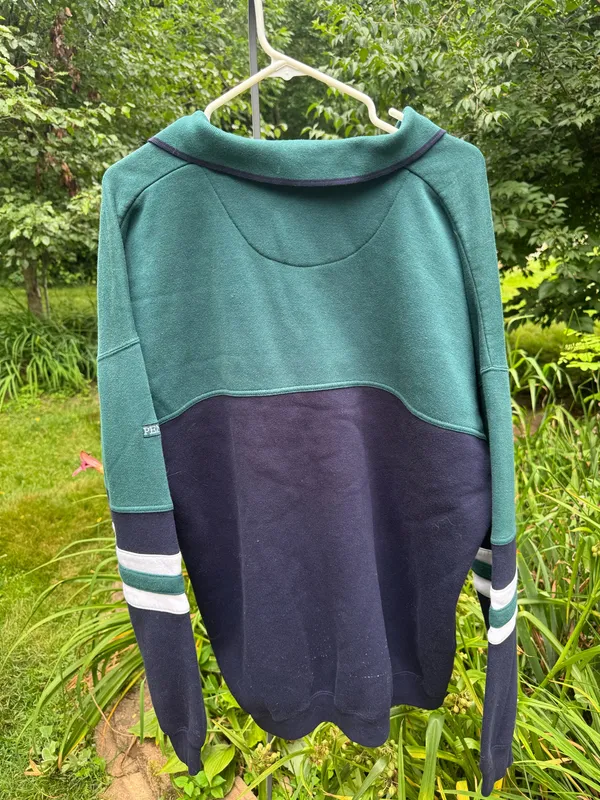 Original Penguin Men’s Striped rugby Polo sweatshirt - Image 4