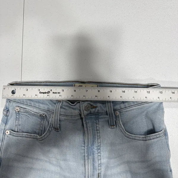 Madewell The Perfect Vintage Straight Jean Womens 26 Distressed Light Blue Denim - Image 4