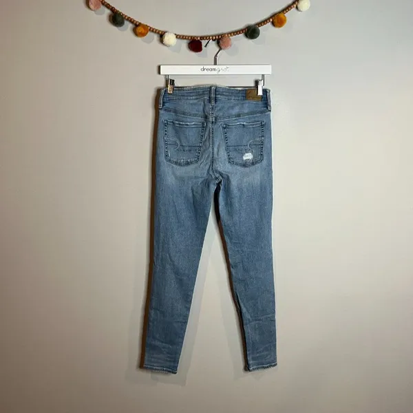 American Eagle distressed Hi-Rise Jeggings - Image 4