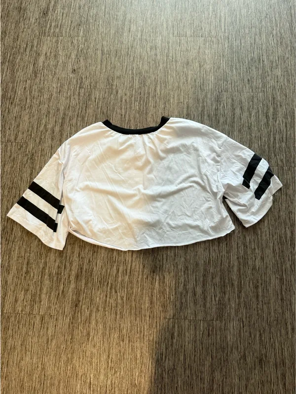 Jersey crop top White Size XS - Image 2