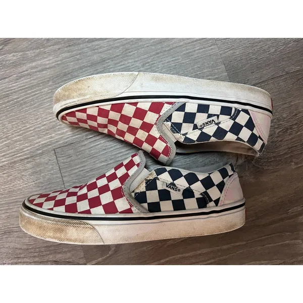 Vans Multi‎ Colored Checkered Size Womens 6 - Image 4