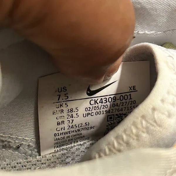 Nike Athletic Shoes - Gray and Orange - Image 7