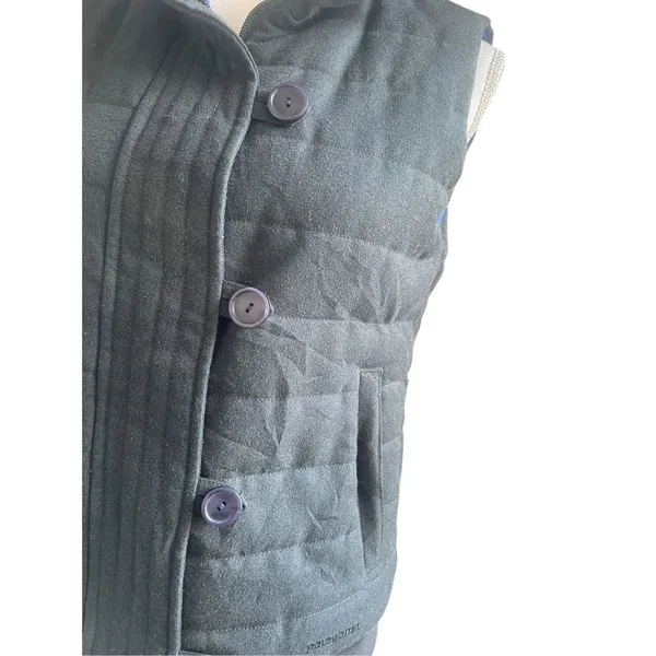 Patagonia Women’s Vagabunda Quilted Fleece Neck Puffer Vest Dark Gray S - Image 7