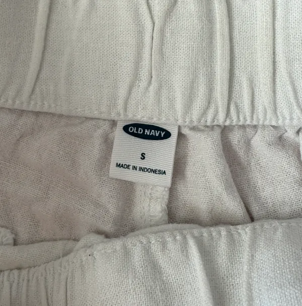 Old Navy White Linen Pants - Image 3