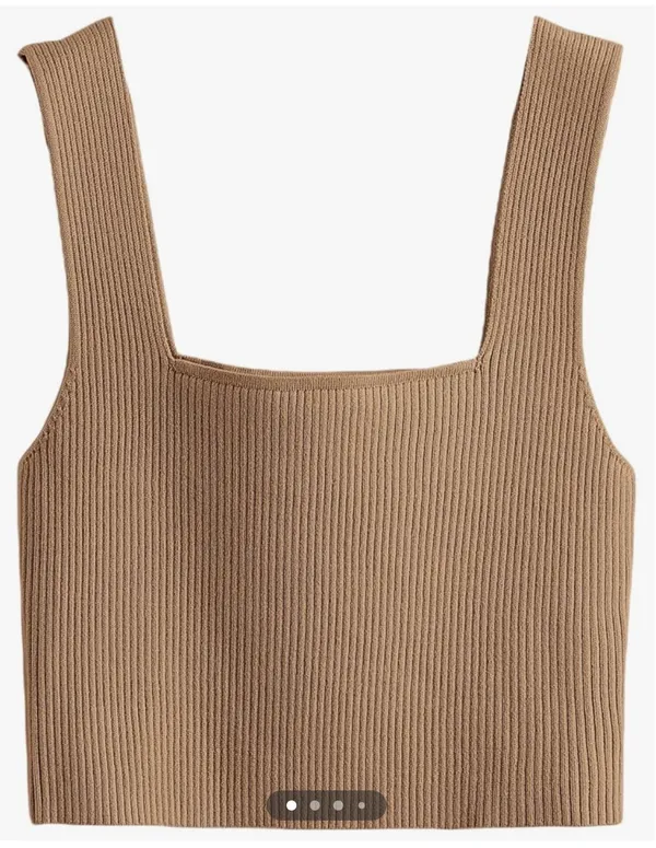 Crop Top Brown Size XS - Image 3