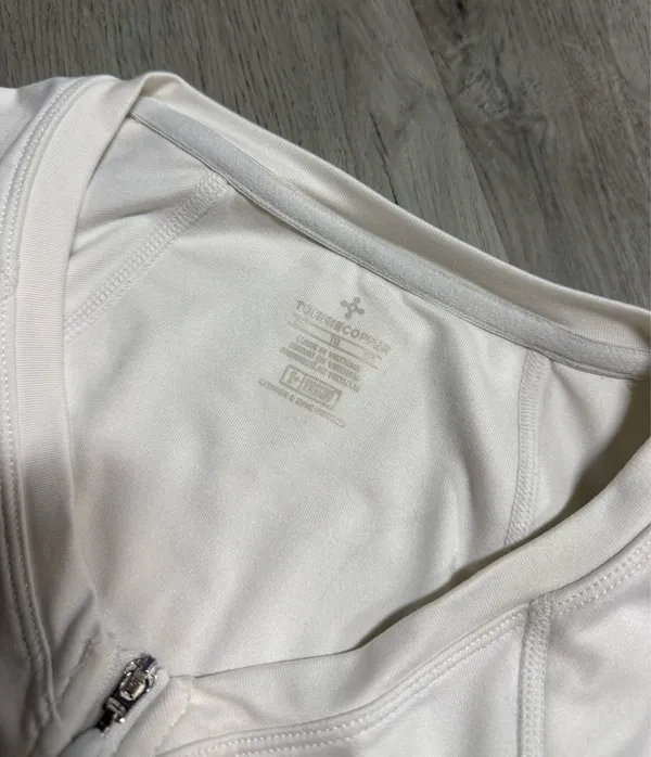 Tommie copper zip up compression shirt White Size XL - Image 7