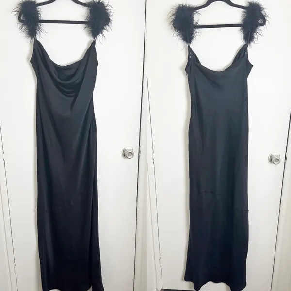 House Of CB Dress Black Tabitha maxi dress Satin - Image 3