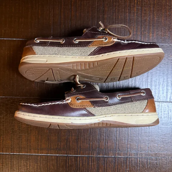 Sperry Top-Sider Womens Brown Leather Boat Shoes Preppy Nautical Size 6.5M - Image 5