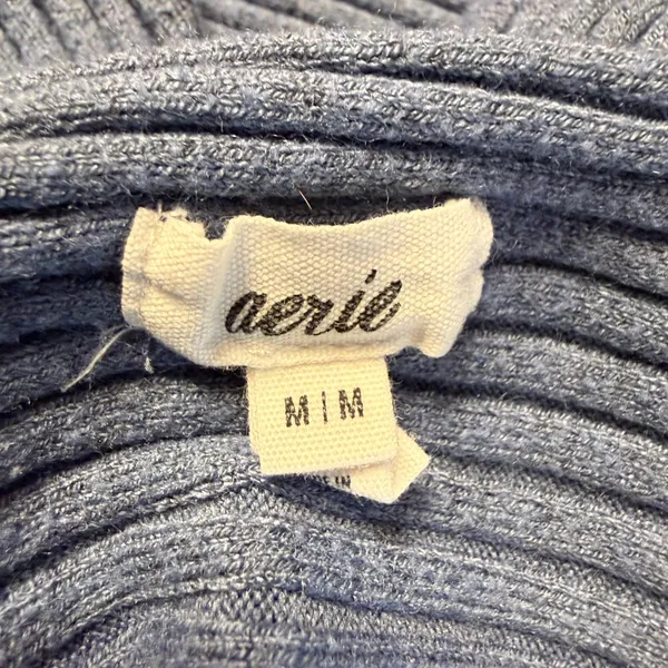 Aerie Cross Front Sweater Tank Top Women's Medium Marbled Blue Summer Going Out - Image 10