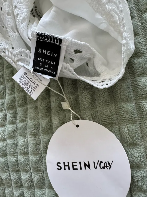 Shein White Lacy Tank - Image 3
