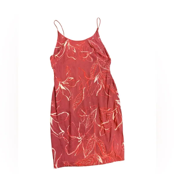 Free People Soft‎ Red Floral Slip Dress Lightweight Sz M - Image 3