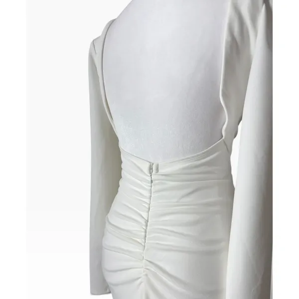 Lulus White Bridal Wedding Dress Size S - Image 4