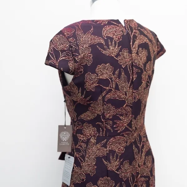 Vince‎ Camuto. Jacquard Embroidered Dress. - Image 10