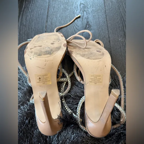 Steve Madden Tan Strappy Heels - Image 6