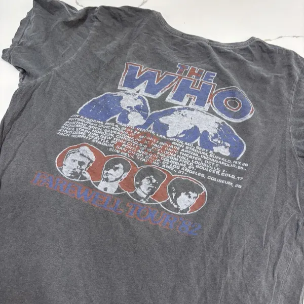 Junk Food Tshirt Womens Size Small The Who Farewell Your 82’ Band Tee - Image 5