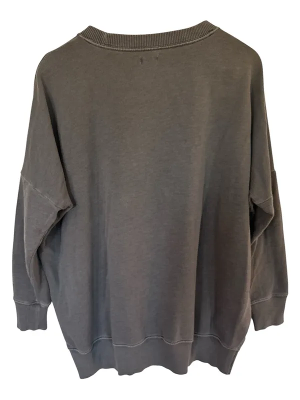 Aerie oversized crewneck in faded/distressed gray shade - Image 3