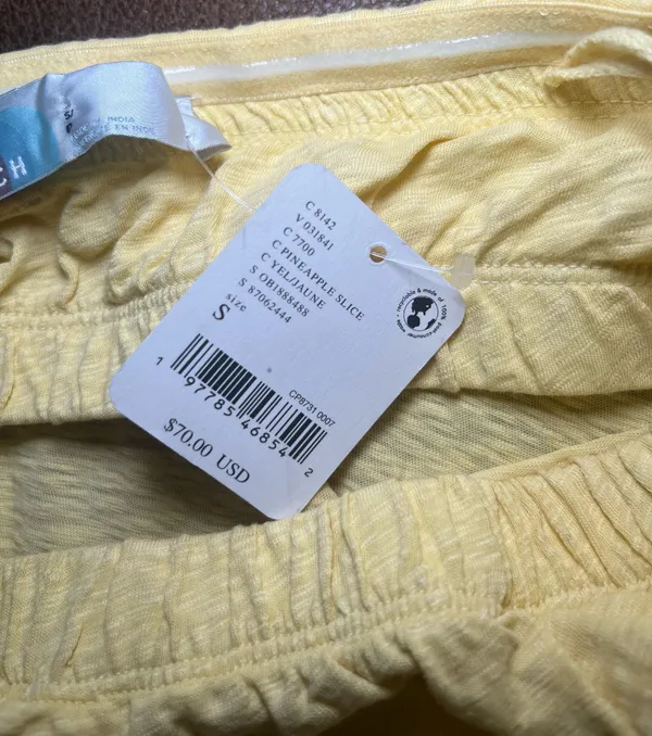 Free People Beach Women’s Small Peyton Maxi Tube Dress New NWT Pineapple Slice - Image 10
