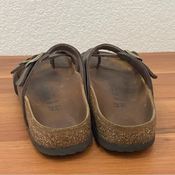 Birkenstock Mayari Habana Oiled Leather Double Strap Women’s Sandals L9 M7 40 - Image 3