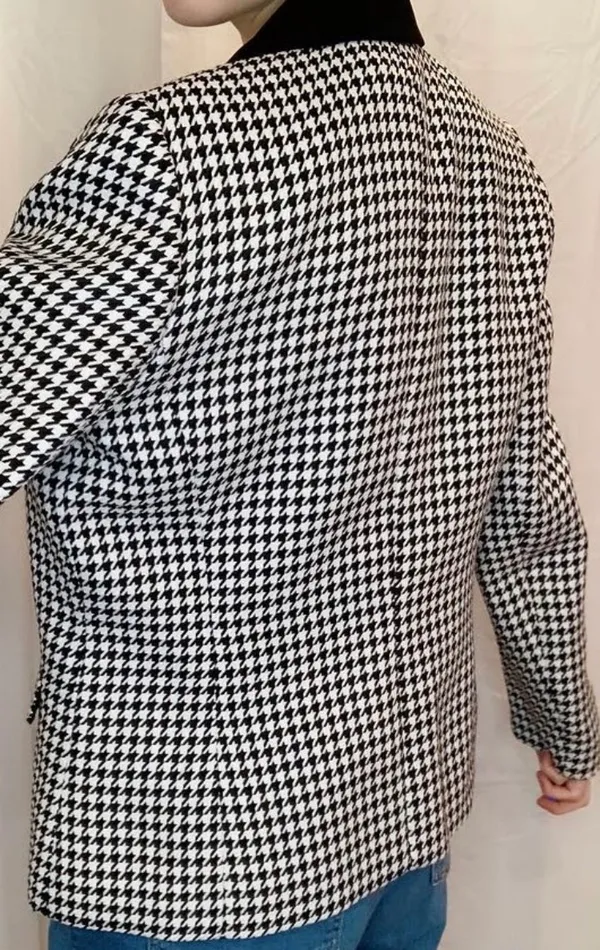 Gingham Vintage Blazer Multiple Size M - Image 2