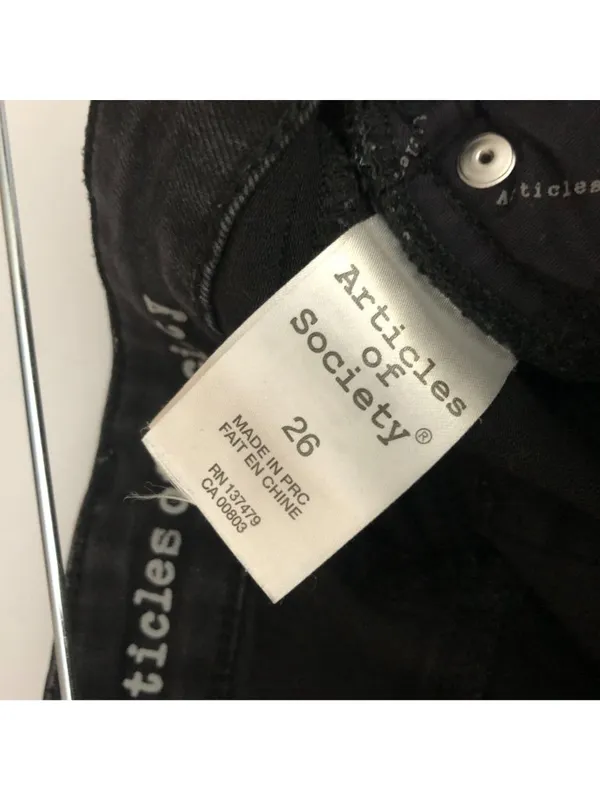 Articles Of Society Black Skinny Jeans Size 26 Stretch Cotton Blend Womens Pants - Image 4