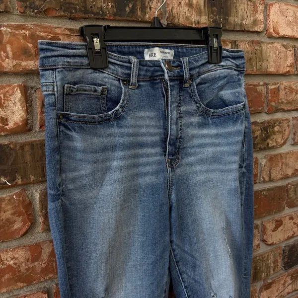 BKE Parker Skinny Jeans SIZE 28 Distressed Ankle Skinny High Rise Buckle Denim - Image 3